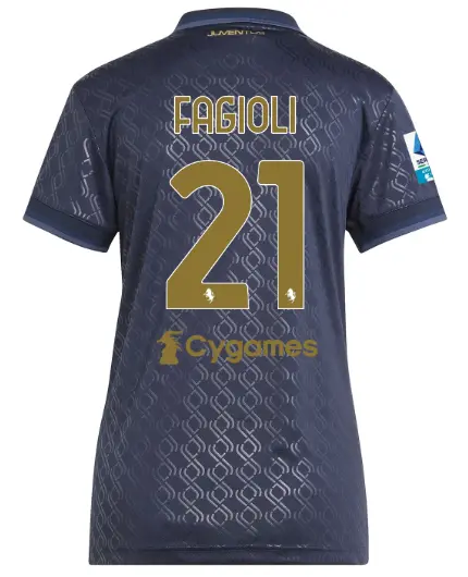 juventus third jersey 202425 – women – 21 – fagioli – serie a pack | Juventus FC Shop Collection