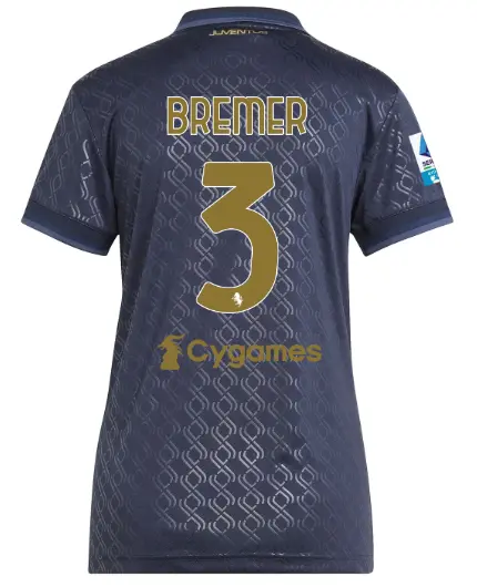 juventus third jersey 202425 – women – 3 – bremer – serie a pack | Juventus FC Shop Collection