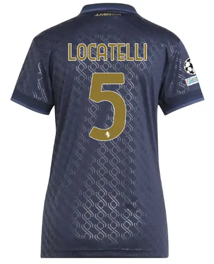 juventus third jersey 202425 – women – 5 – locatelli – champions league pack | Juventus FC Shop Collection